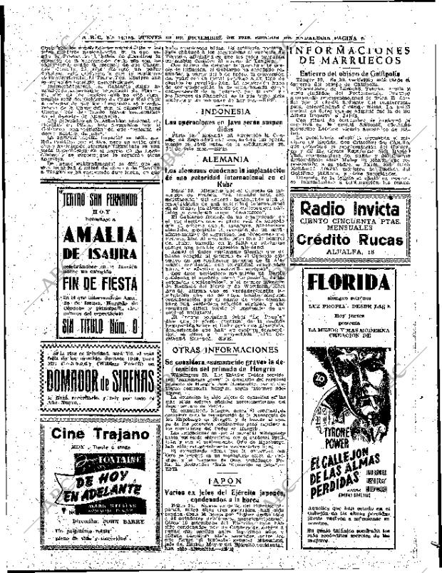 ABC SEVILLA 30-12-1948 página 6