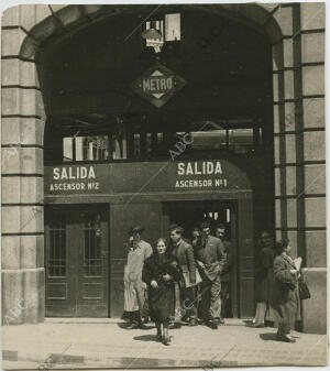 Antigua estación de metro de José Antonio, hoy metro Gran Vía