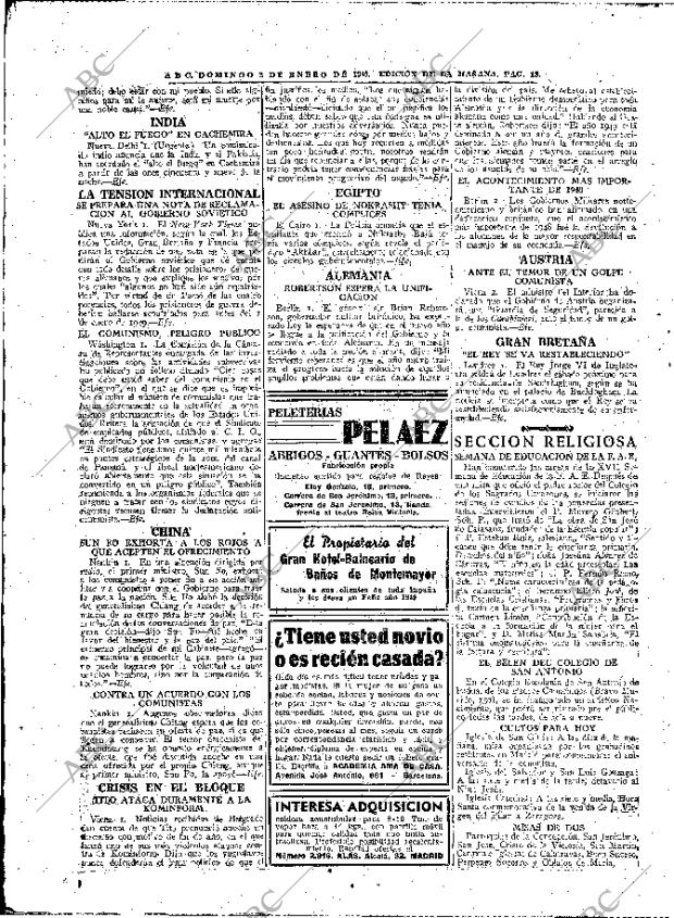 ABC MADRID 02-01-1949 página 18