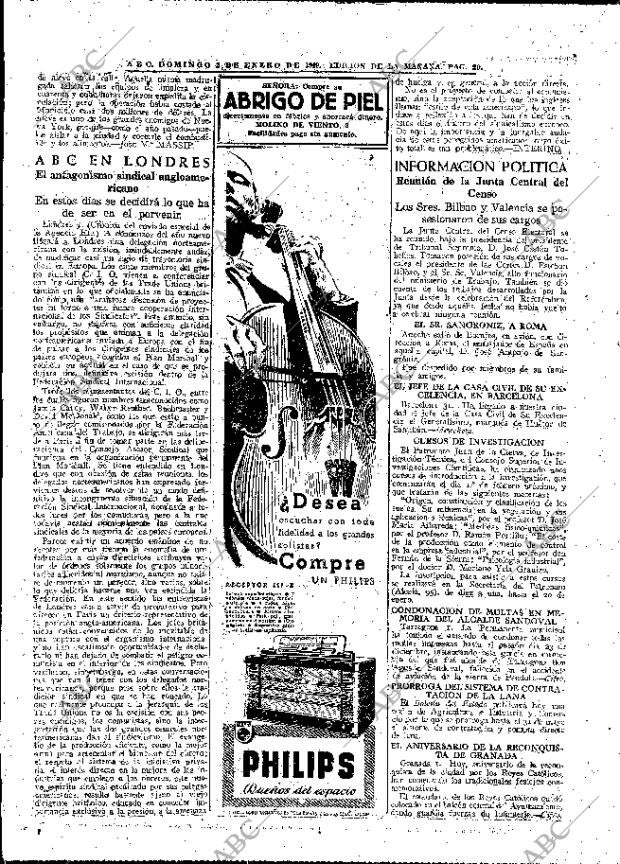 ABC MADRID 02-01-1949 página 20