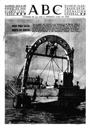 ABC MADRID 12-01-1949 página 1