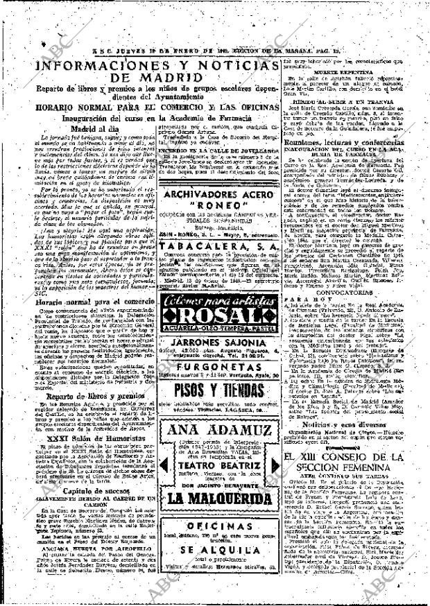ABC MADRID 13-01-1949 página 12