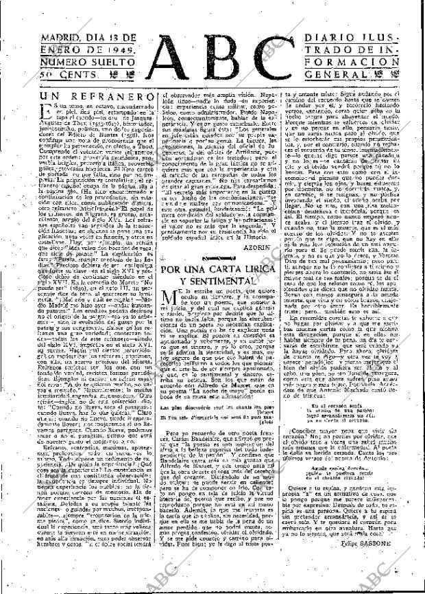 ABC MADRID 13-01-1949 página 3