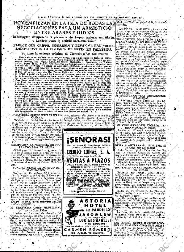 ABC MADRID 13-01-1949 página 9