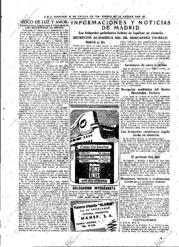 ABC MADRID 19-01-1949 página 15