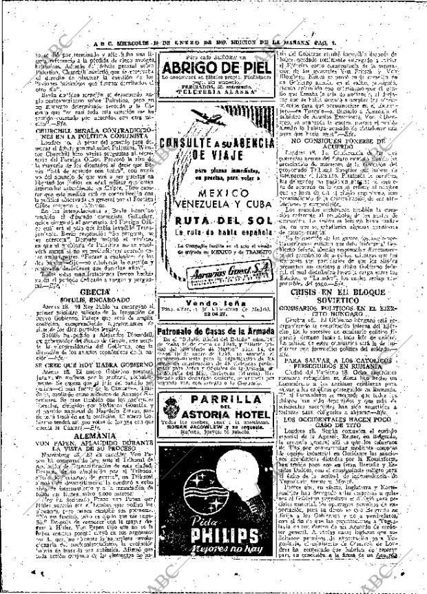 ABC MADRID 19-01-1949 página 8