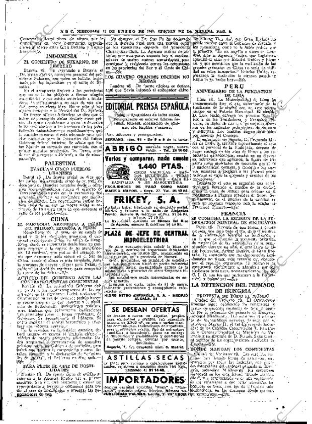 ABC MADRID 19-01-1949 página 9