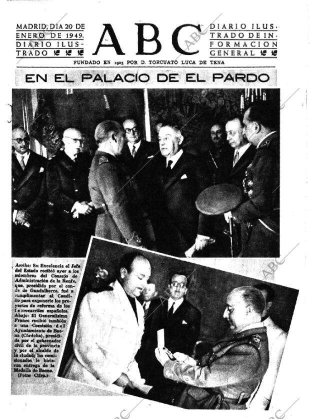 ABC MADRID 20-01-1949 página 1