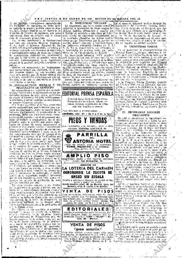 ABC MADRID 20-01-1949 página 10
