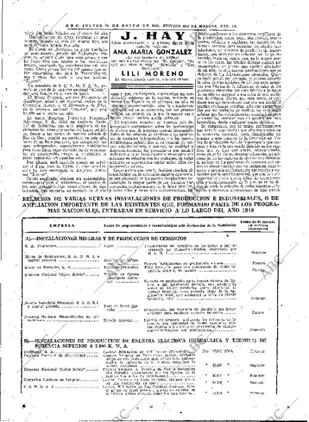 ABC MADRID 20-01-1949 página 11