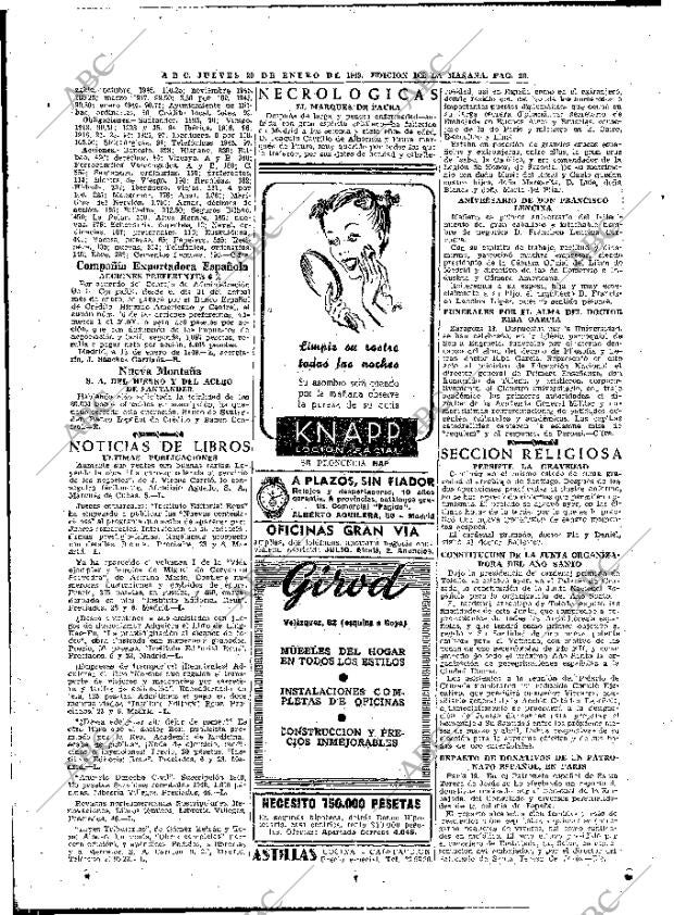 ABC MADRID 20-01-1949 página 20