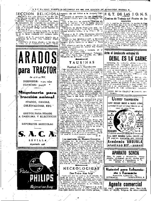 ABC SEVILLA 25-01-1949 página 8