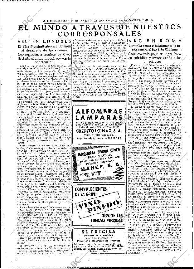 ABC MADRID 26-01-1949 página 13