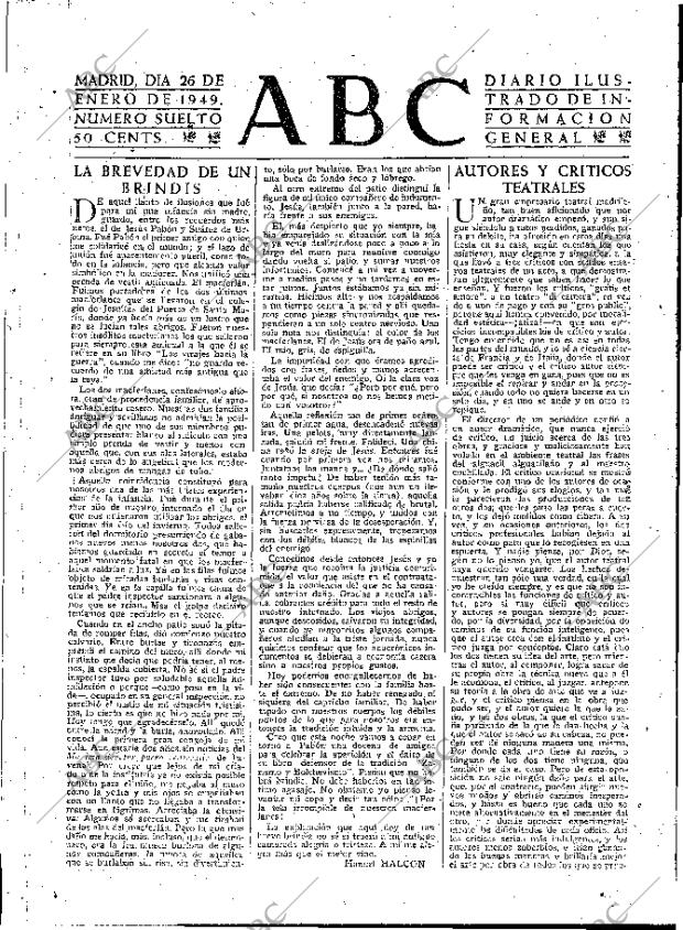 ABC MADRID 26-01-1949 página 3