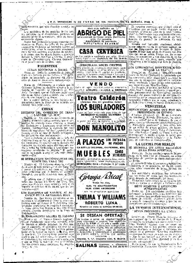 ABC MADRID 26-01-1949 página 8