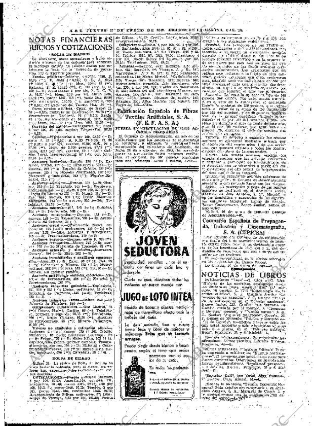 ABC MADRID 27-01-1949 página 16