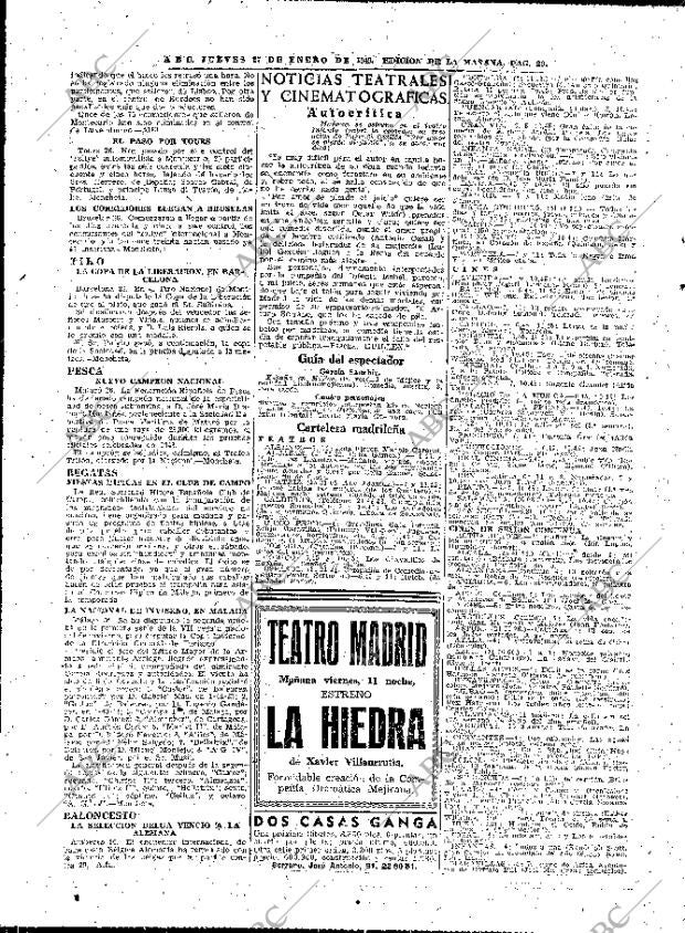 ABC MADRID 27-01-1949 página 20