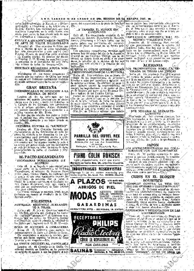 ABC MADRID 29-01-1949 página 10