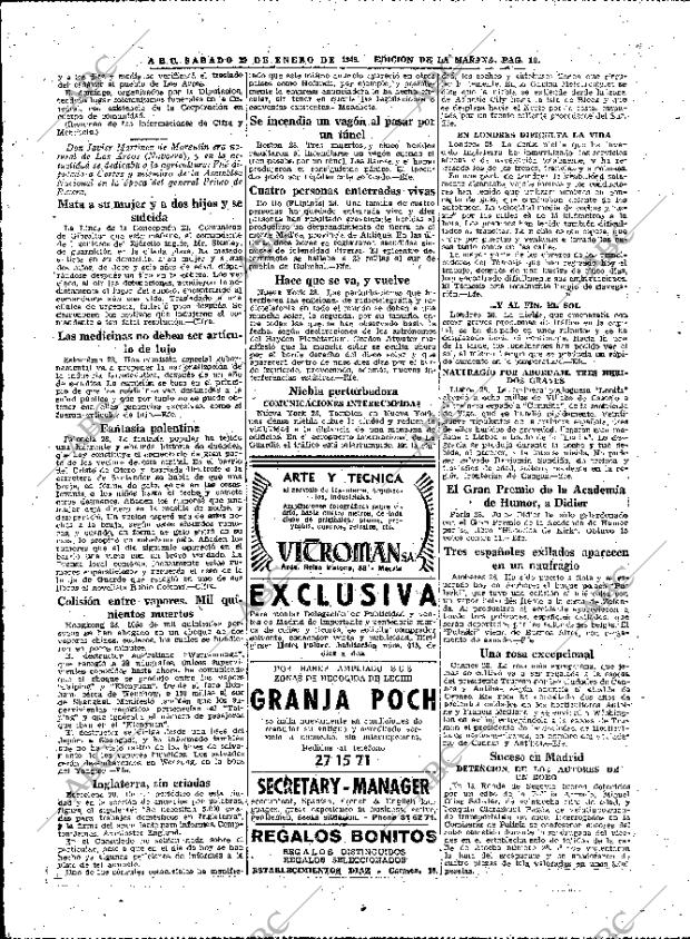 ABC MADRID 29-01-1949 página 16