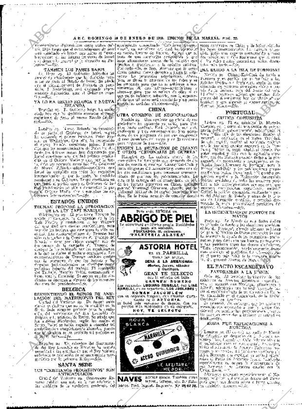 ABC MADRID 30-01-1949 página 22