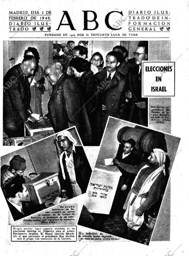 ABC MADRID 01-02-1949 página 1