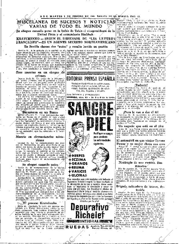 ABC MADRID 01-02-1949 página 13