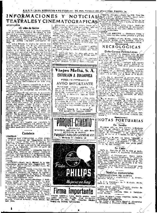 ABC SEVILLA 09-02-1949 página 14