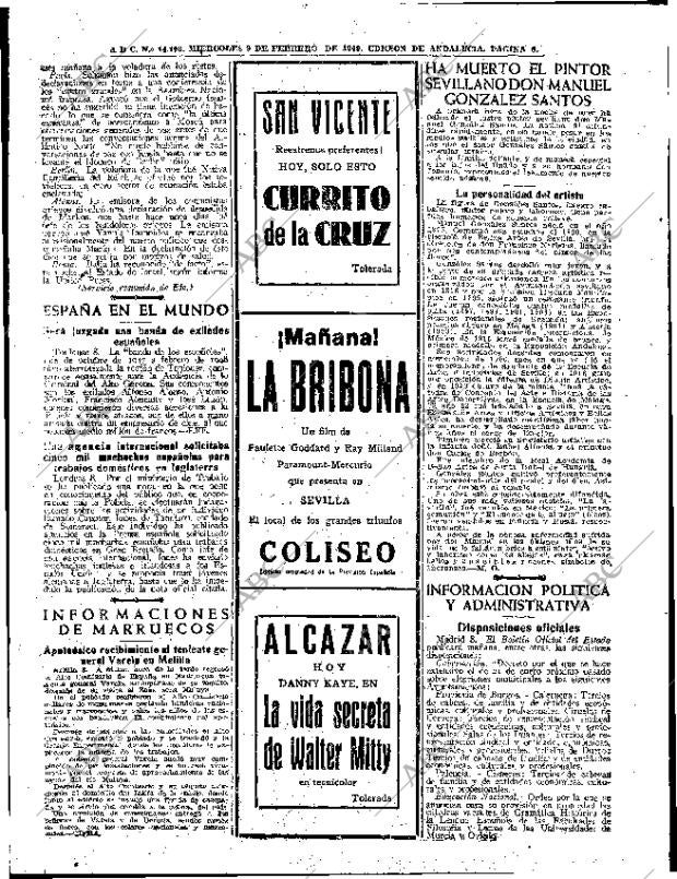 ABC SEVILLA 09-02-1949 página 8