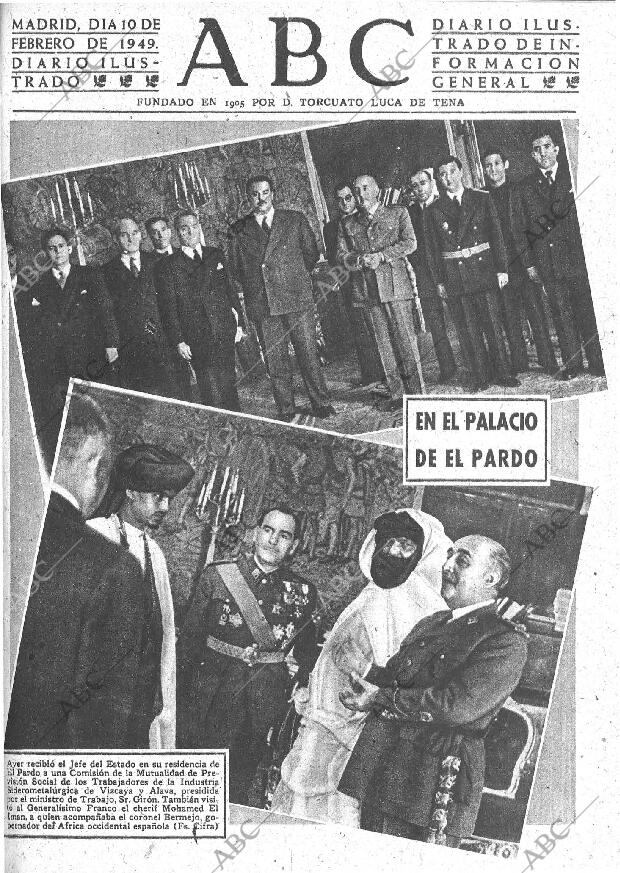 ABC MADRID 10-02-1949 página 1