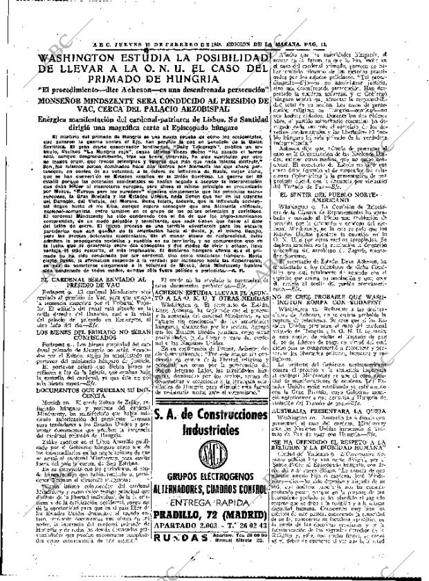 ABC MADRID 10-02-1949 página 11