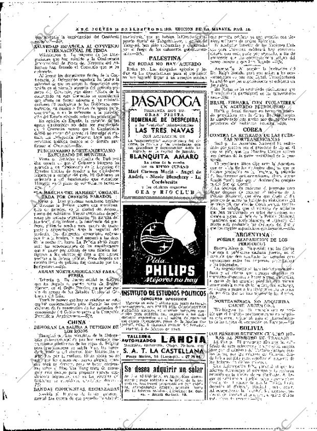 ABC MADRID 10-02-1949 página 14