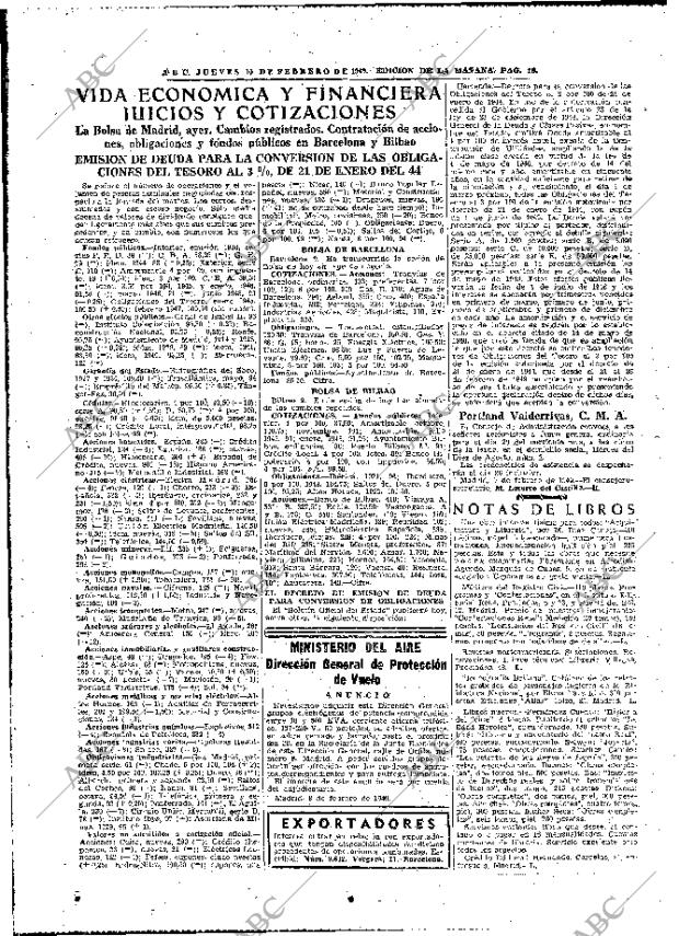 ABC MADRID 10-02-1949 página 18