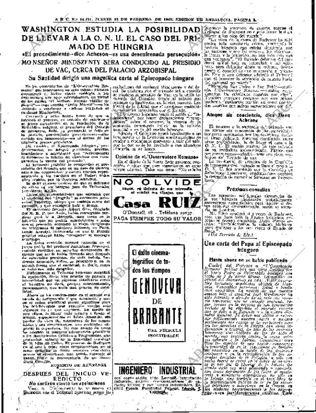 ABC SEVILLA 10-02-1949 página 5