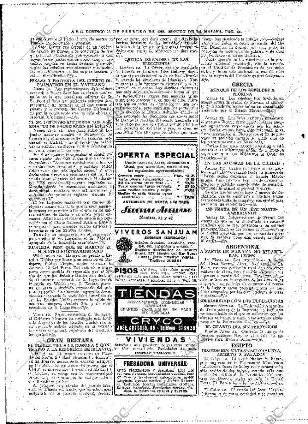 ABC MADRID 13-02-1949 página 16