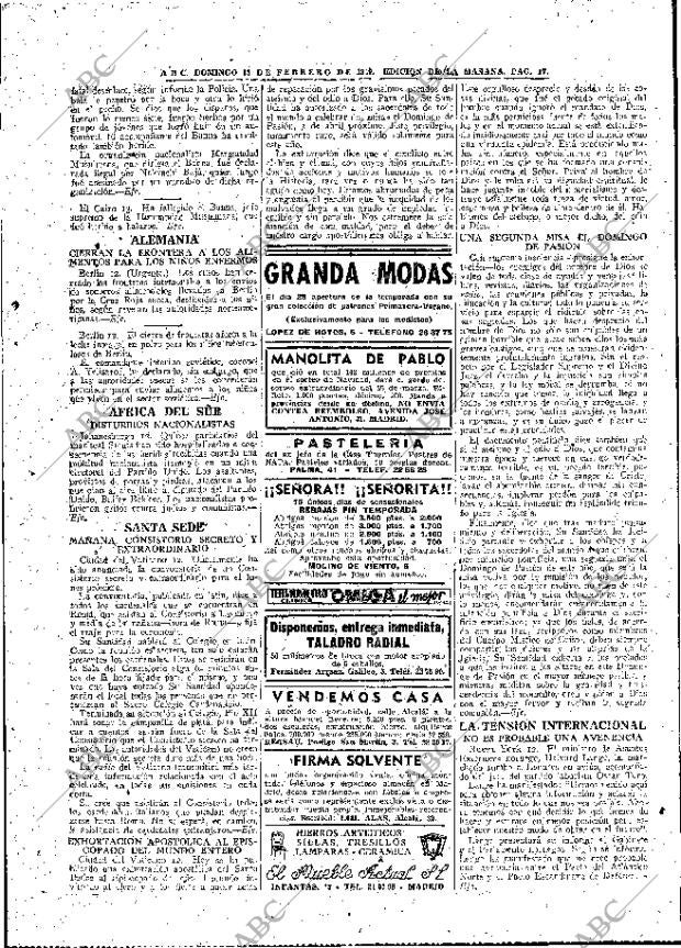 ABC MADRID 13-02-1949 página 17