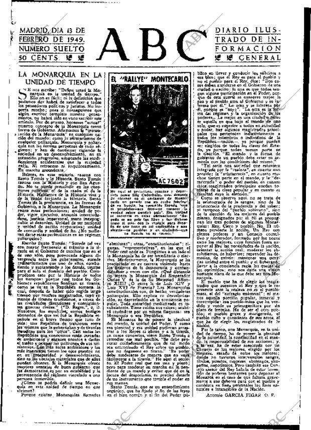 ABC MADRID 13-02-1949 página 3