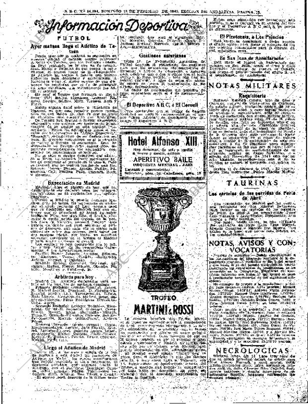 ABC SEVILLA 13-02-1949 página 15