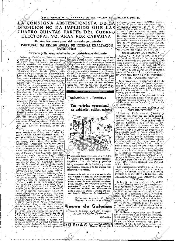 ABC MADRID 15-02-1949 página 11