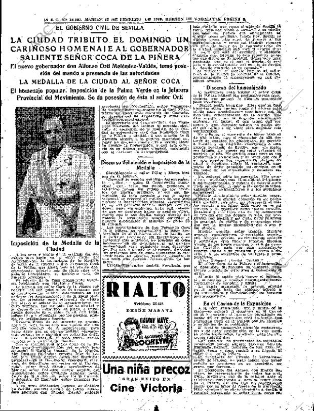 ABC SEVILLA 15-02-1949 página 5