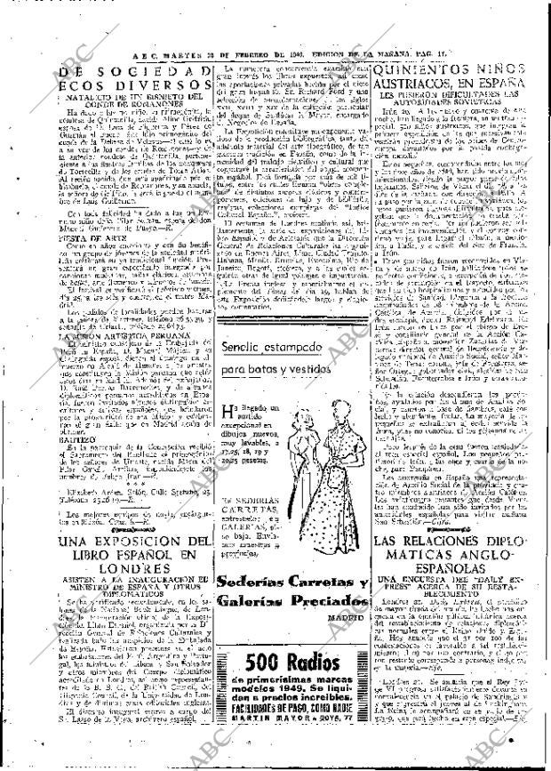 ABC MADRID 22-02-1949 página 11