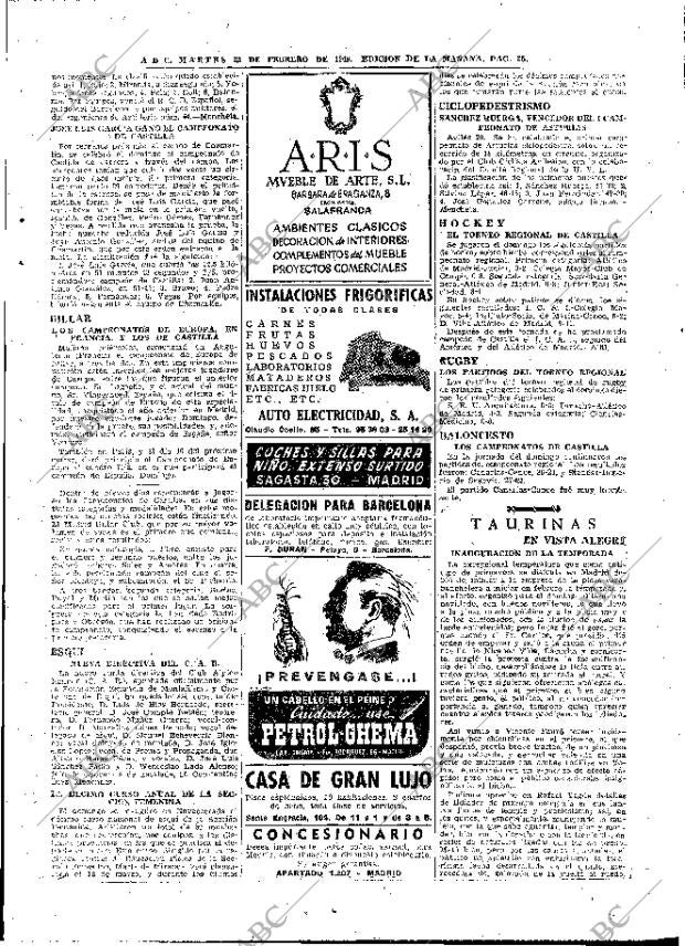 ABC MADRID 22-02-1949 página 25