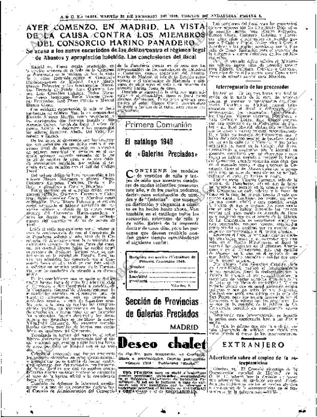 ABC SEVILLA 22-02-1949 página 4