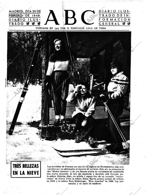 ABC MADRID 23-02-1949 página 1