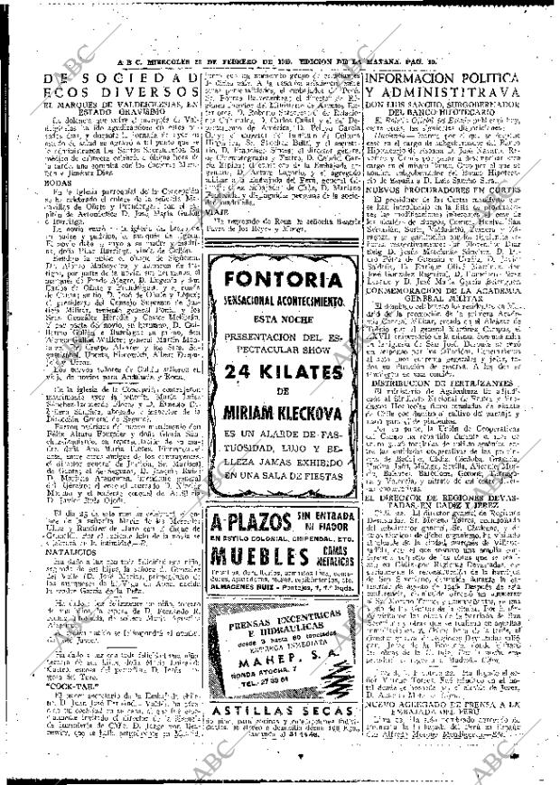 ABC MADRID 23-02-1949 página 10