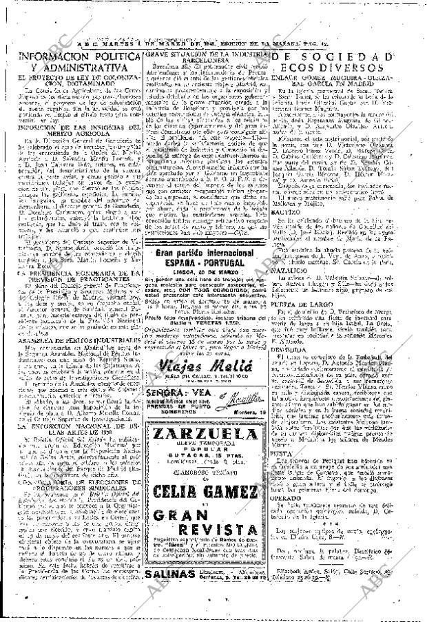 ABC MADRID 01-03-1949 página 12
