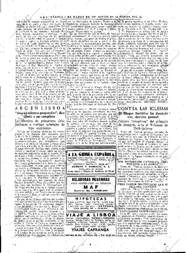 ABC MADRID 01-03-1949 página 15