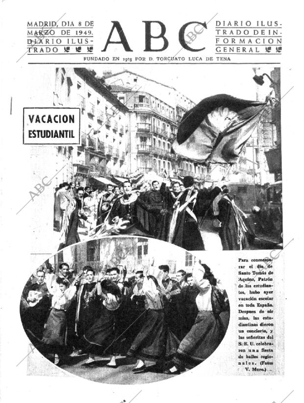 ABC MADRID 08-03-1949 página 1