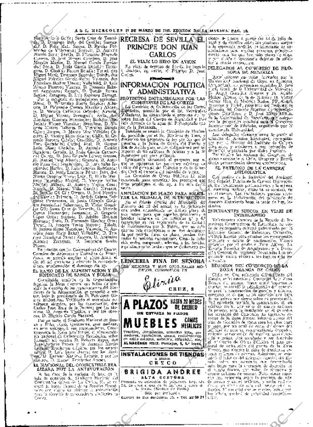 ABC MADRID 23-03-1949 página 10