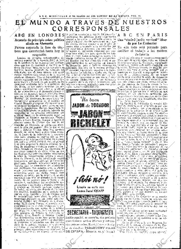 ABC MADRID 23-03-1949 página 11