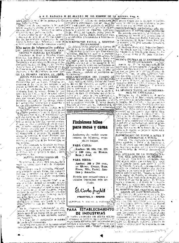 ABC MADRID 26-03-1949 página 8